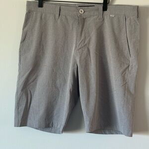 Travis Mathew Light Gray Flat Front Shorts